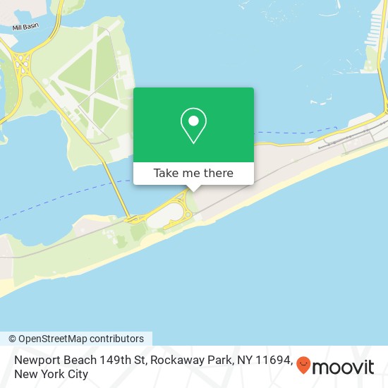 Newport Beach 149th St, Rockaway Park, NY 11694 map