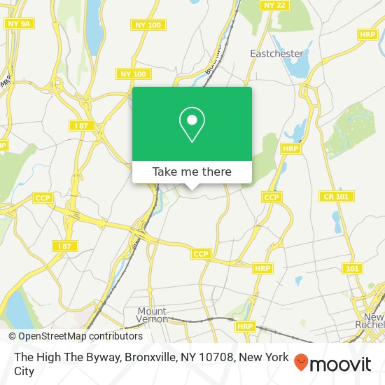 Mapa de The High The Byway, Bronxville, NY 10708
