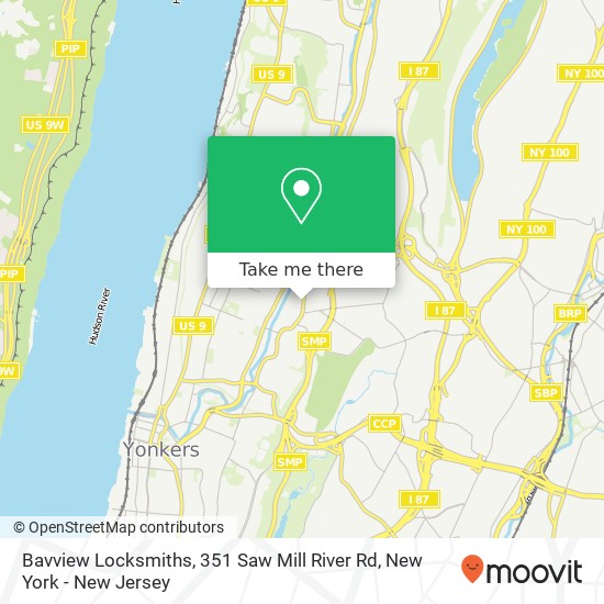 Mapa de Bavview Locksmiths, 351 Saw Mill River Rd