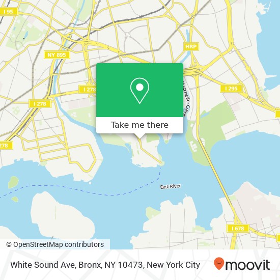 White Sound Ave, Bronx, NY 10473 map