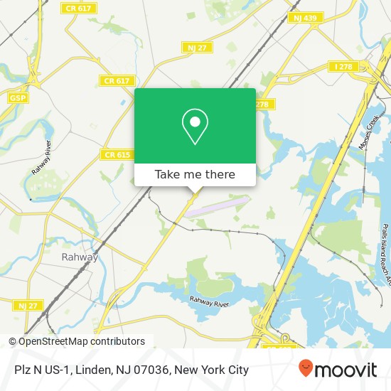 Plz N US-1, Linden, NJ 07036 map