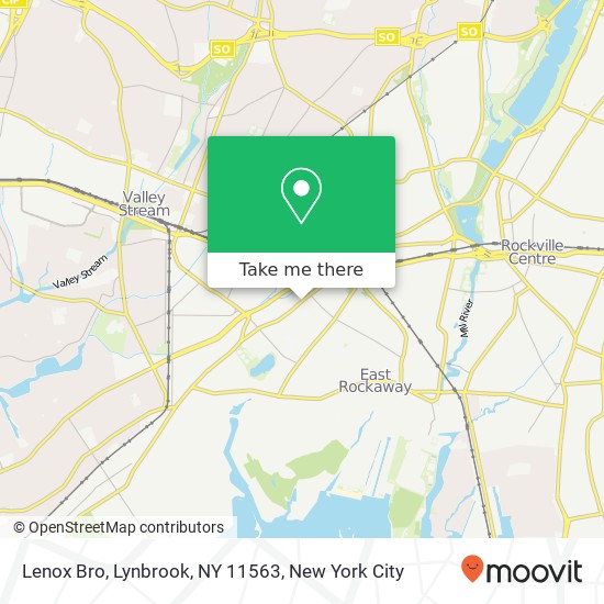 Mapa de Lenox Bro, Lynbrook, NY 11563