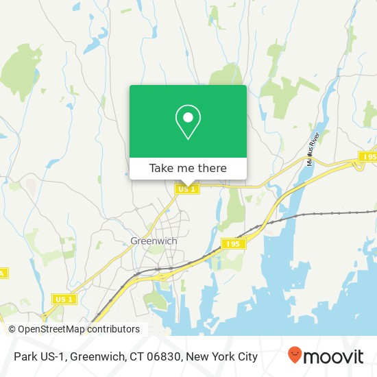 Mapa de Park US-1, Greenwich, CT 06830