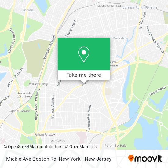 Mapa de Mickle Ave Boston Rd