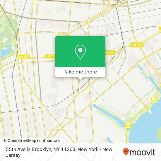 Mapa de 55th Ave D, Brooklyn, NY 11203