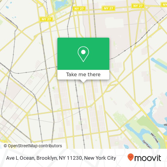 Ave L Ocean, Brooklyn, NY 11230 map