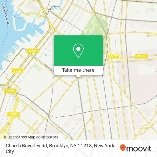 Church Beverley Rd, Brooklyn, NY 11218 map