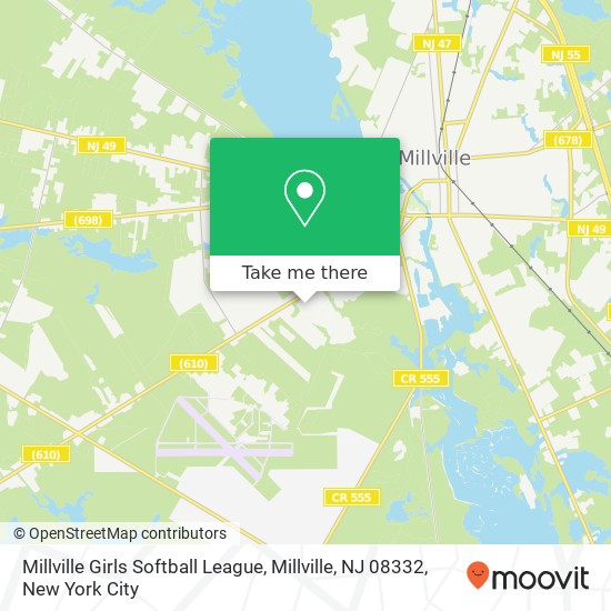 Millville Girls Softball League, Millville, NJ 08332 map