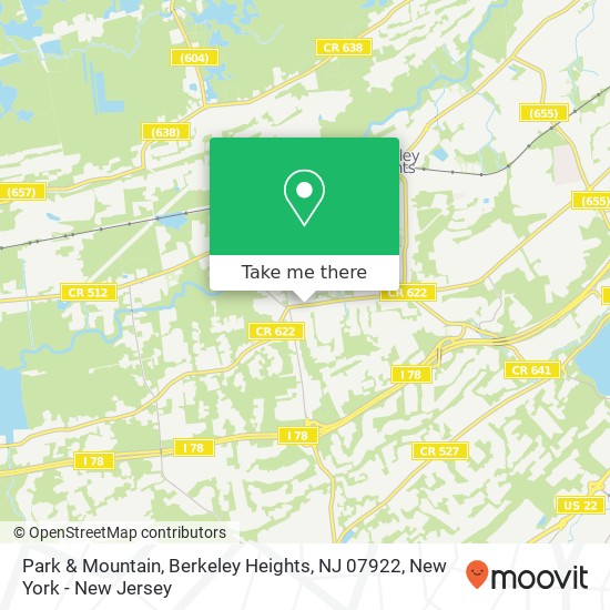 Park & Mountain, Berkeley Heights, NJ 07922 map