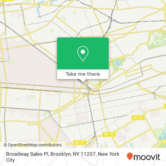 Mapa de Broadway Sales Pl, Brooklyn, NY 11207