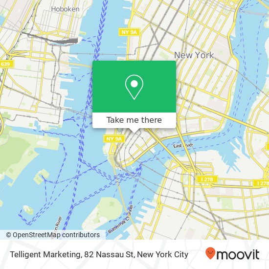 Telligent Marketing, 82 Nassau St map