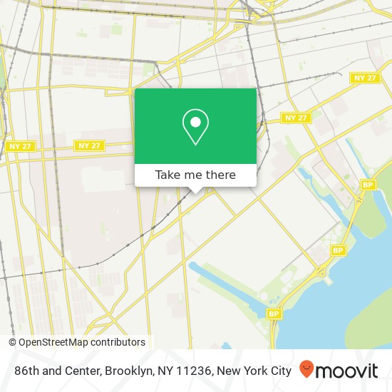 Mapa de 86th and Center, Brooklyn, NY 11236