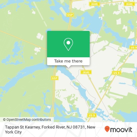 Mapa de Tappan St Kearney, Forked River, NJ 08731