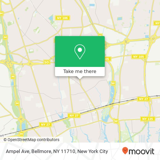 Mapa de Ampel Ave, Bellmore, NY 11710