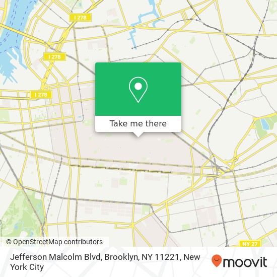 Jefferson Malcolm Blvd, Brooklyn, NY 11221 map