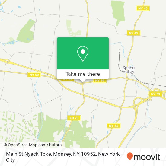 Mapa de Main St Nyack Tpke, Monsey, NY 10952