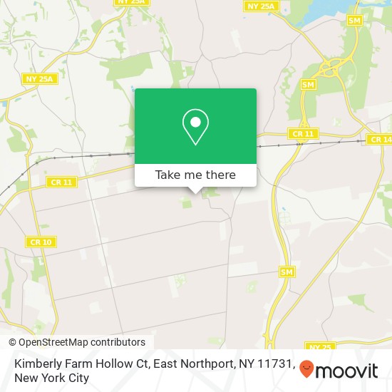 Mapa de Kimberly Farm Hollow Ct, East Northport, NY 11731
