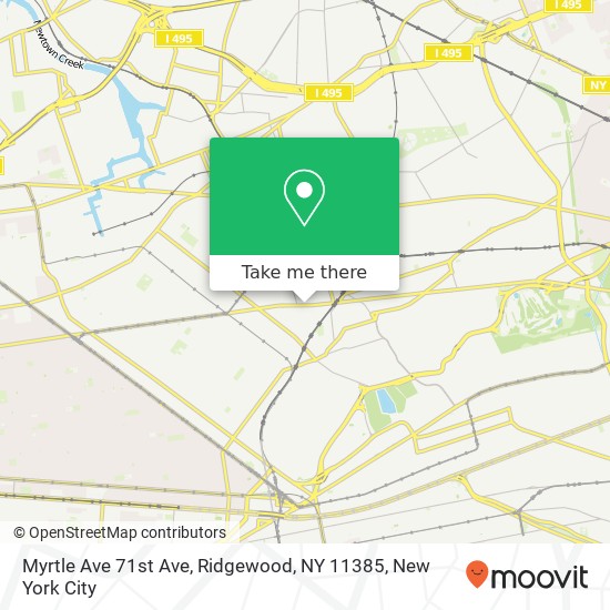 Myrtle Ave 71st Ave, Ridgewood, NY 11385 map