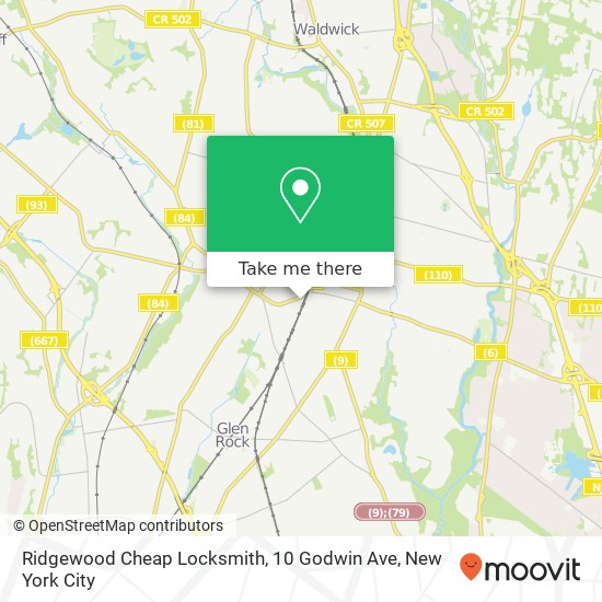 Ridgewood Cheap Locksmith, 10 Godwin Ave map