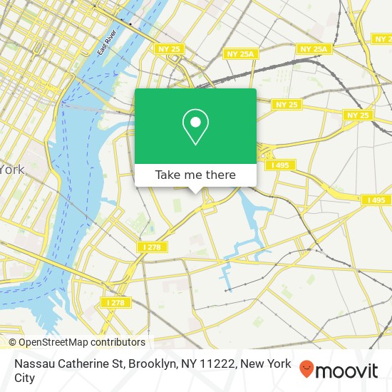 Nassau Catherine St, Brooklyn, NY 11222 map
