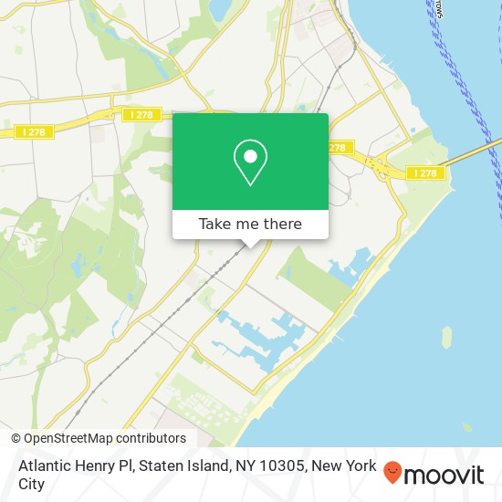 Mapa de Atlantic Henry Pl, Staten Island, NY 10305