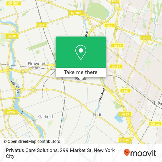 Mapa de Privatus Care Solutions, 299 Market St
