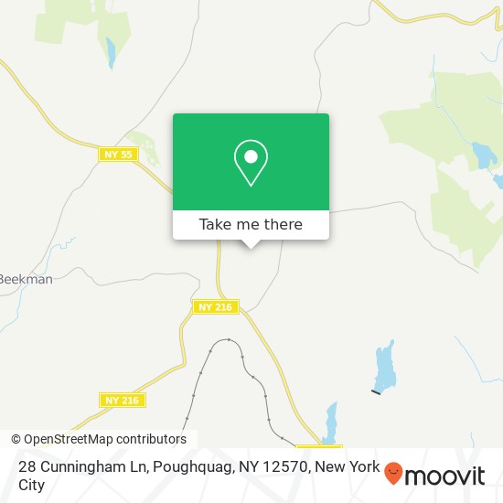 28 Cunningham Ln, Poughquag, NY 12570 map