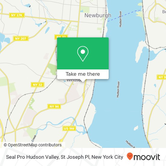 Seal Pro Hudson Valley, St Joseph Pl map