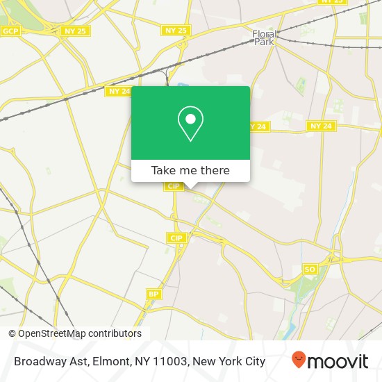 Broadway Ast, Elmont, NY 11003 map