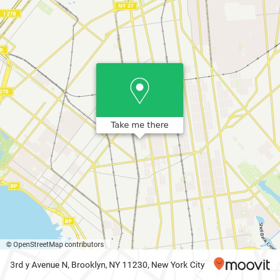 3rd y Avenue N, Brooklyn, NY 11230 map