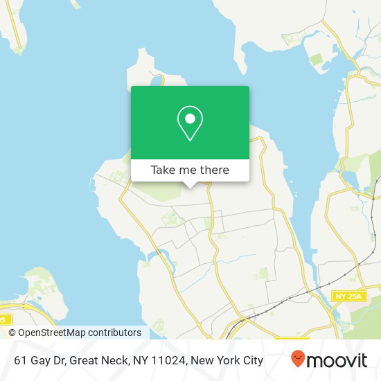 Mapa de 61 Gay Dr, Great Neck, NY 11024