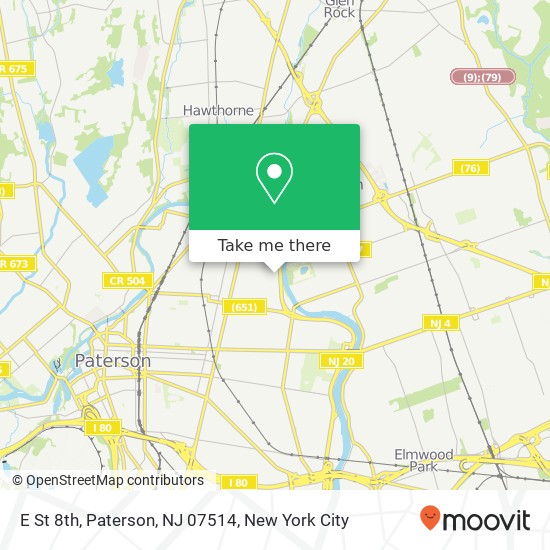 E St 8th, Paterson, NJ 07514 map