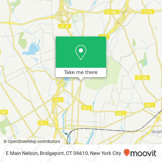 Mapa de E Main Nelson, Bridgeport, CT 06610