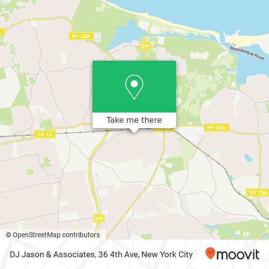 DJ Jason & Associates, 36 4th Ave map