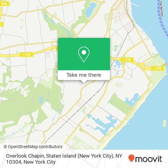 Mapa de Overlook Chapin, Staten Island (New York City), NY 10304