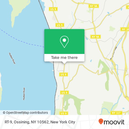 Mapa de RT-9, Ossining, NY 10562