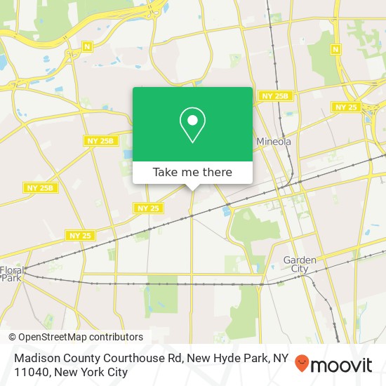 Mapa de Madison County Courthouse Rd, New Hyde Park, NY 11040