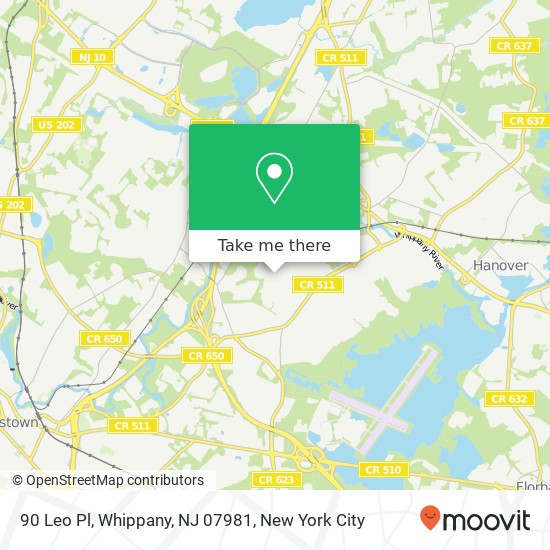 90 Leo Pl, Whippany, NJ 07981 map