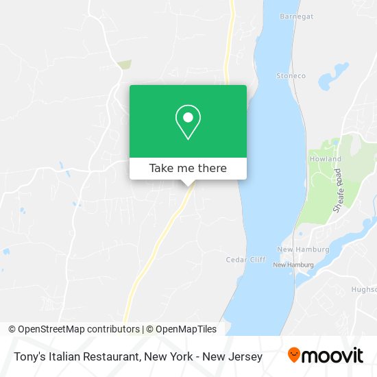 Mapa de Tony's Italian Restaurant