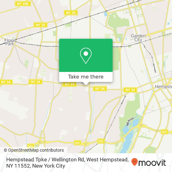 Mapa de Hempstead Tpke / Wellington Rd, West Hempstead, NY 11552