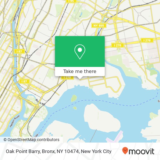 Oak Point Barry, Bronx, NY 10474 map