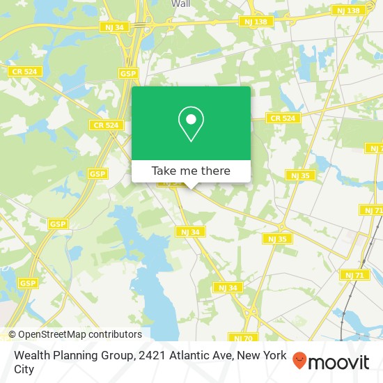 Wealth Planning Group, 2421 Atlantic Ave map