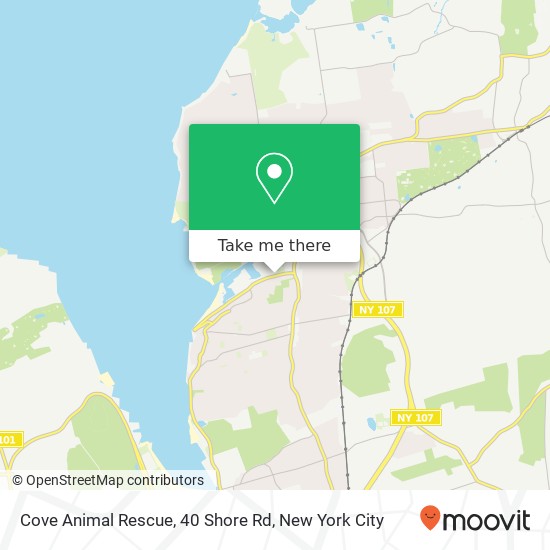 Mapa de Cove Animal Rescue, 40 Shore Rd