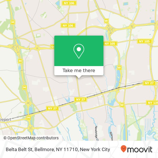 Belta Belt St, Bellmore, NY 11710 map