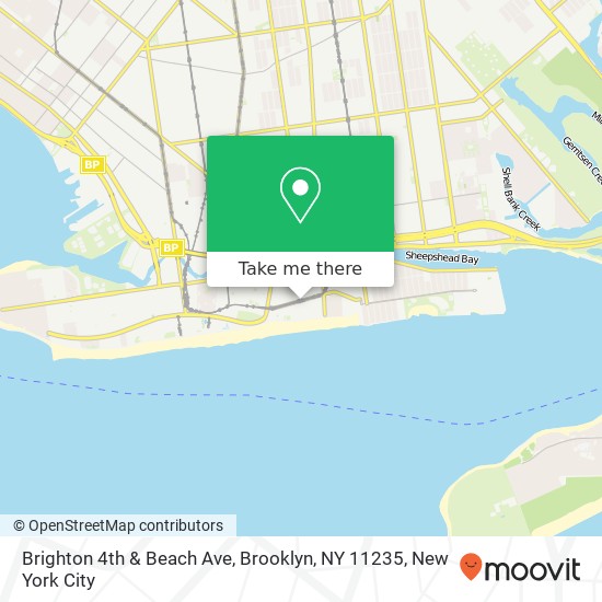 Brighton 4th & Beach Ave, Brooklyn, NY 11235 map