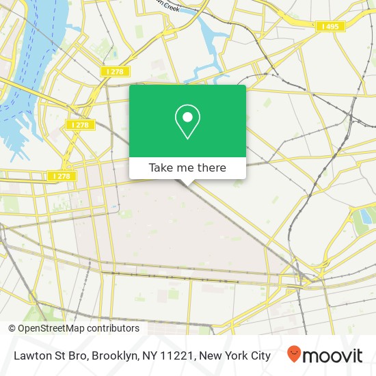 Mapa de Lawton St Bro, Brooklyn, NY 11221