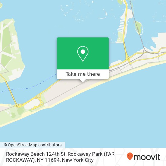 Mapa de Rockaway Beach 124th St, Rockaway Park (FAR ROCKAWAY), NY 11694