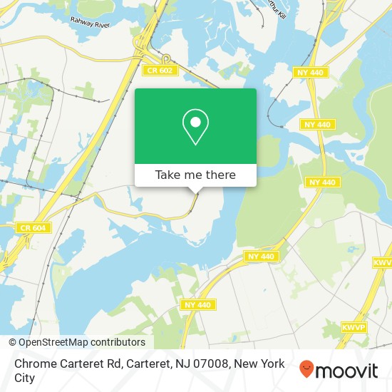 Mapa de Chrome Carteret Rd, Carteret, NJ 07008
