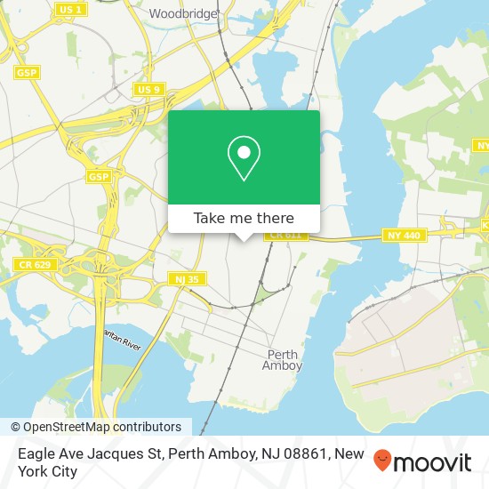 Eagle Ave Jacques St, Perth Amboy, NJ 08861 map