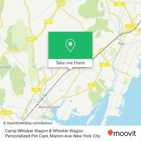 Mapa de Camp Whisker Wagon & Whisker Wagon Personalized Pet Care, Marion Ave